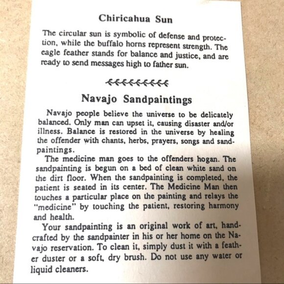 Navajo Sand Painting - Picture 5 of 5